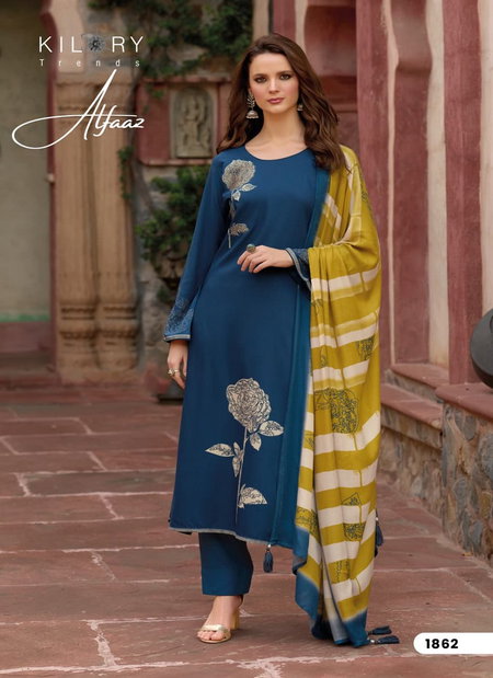 Alfaaz By Kilory Viscose Pashmina Printed Designer Salwar Suits Wholesale Online